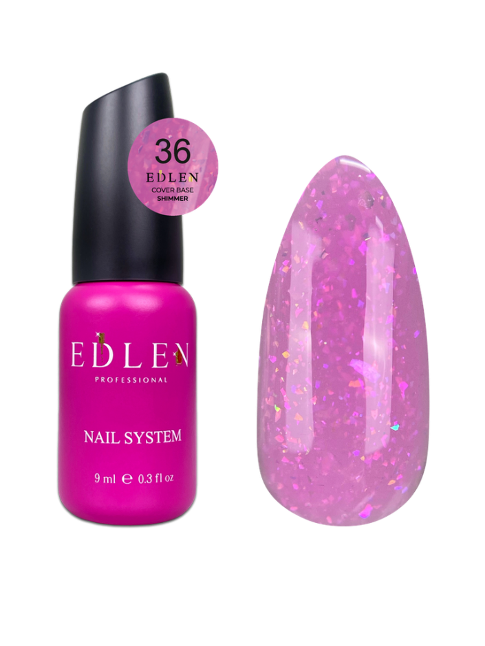 Edlen Cover Base 36 Shimmer, 9ml — Photo 2