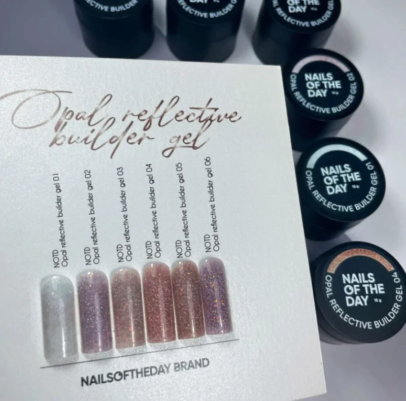 NAILSOFTHEDAY Opal Reflective Builder Gel 04, 15ml — Photo 6