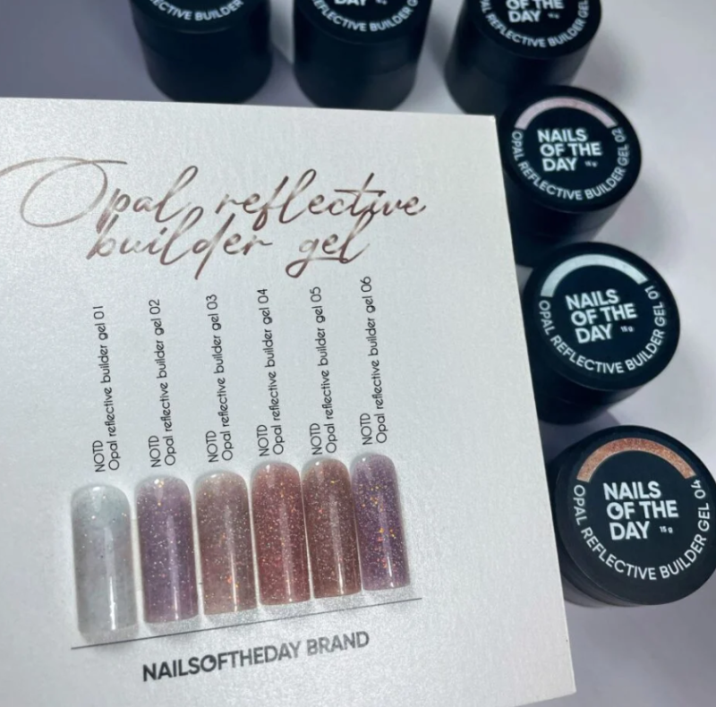 NAILSOFTHEDAY Opal Reflective Builder Gel 06, 15ml — Photo 6