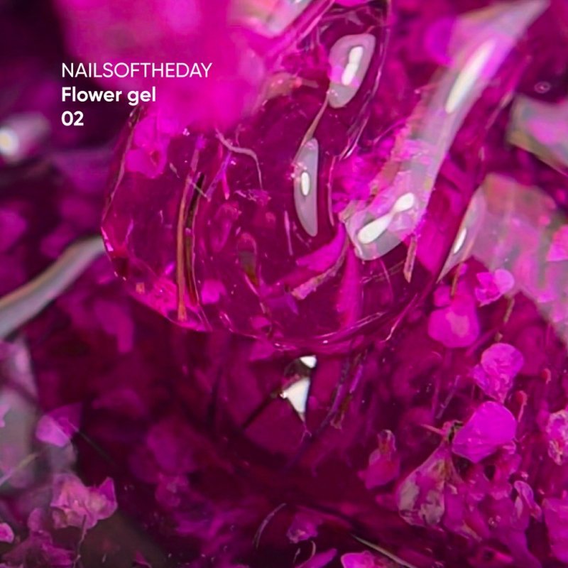 NAILSOFTHEDAY Flower gel, 02, 15g — Photo 3