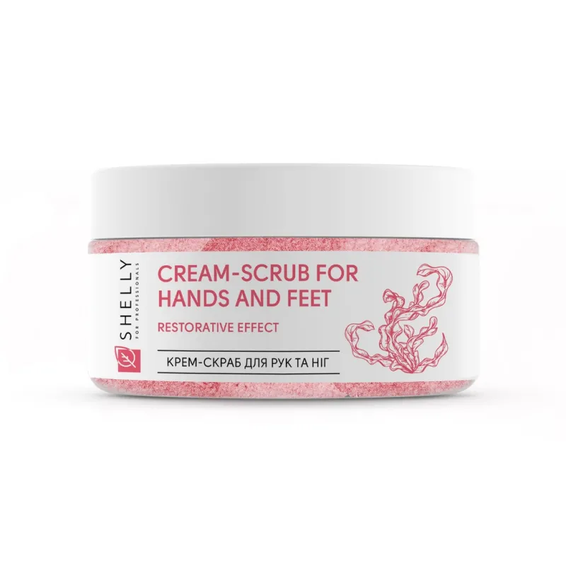 Shelly Cream scrub for hands and feet with urea, algae extract and argan oil, 350g — Photo 2