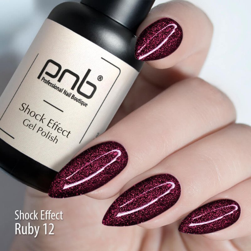 Esmalte Semipermanente Shock Effect Ruby 012, 8ml — Photo 3