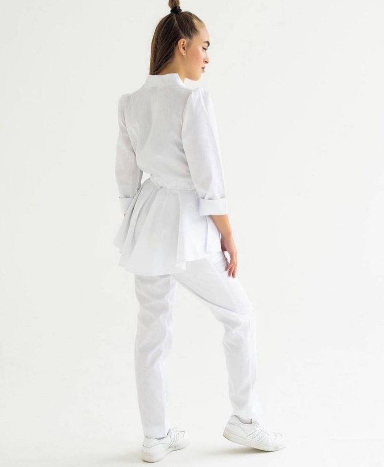 Uniforme &quot;FRIDA&quot; blanco, XS — Photo 3