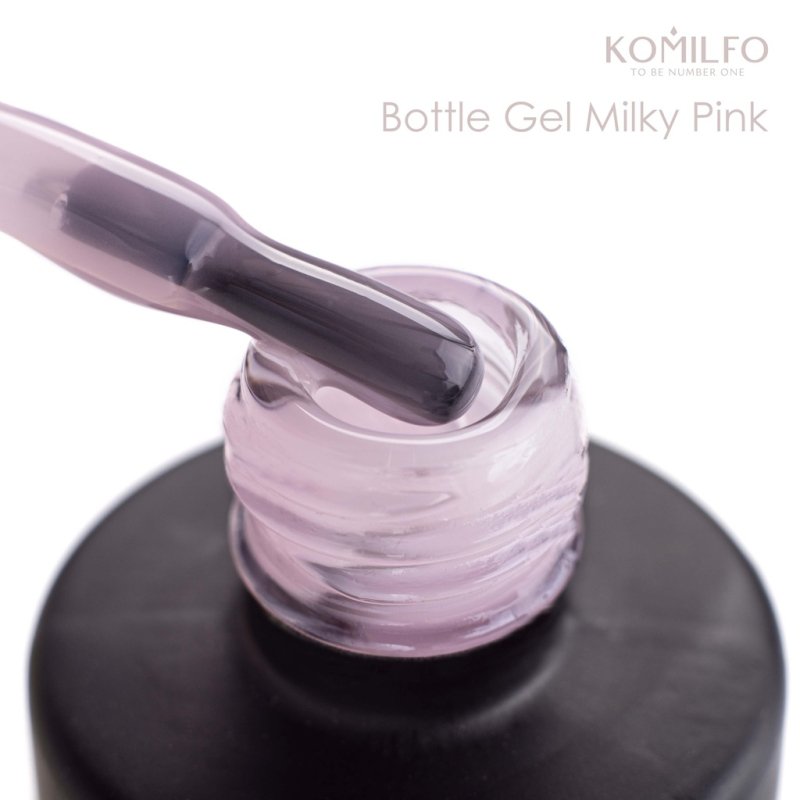 Komilfo Bottle Gel Milky Pink, 15ml — Photo 2