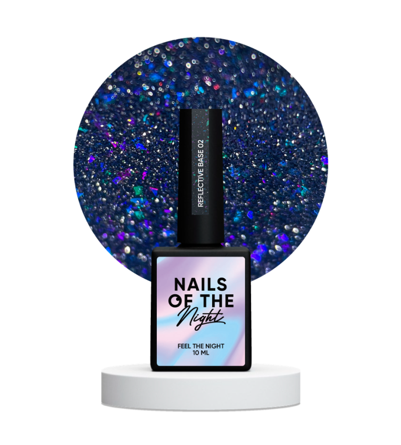 NAILSOFTHENIGHT Reflective base 02, 10 ml — Photo 4