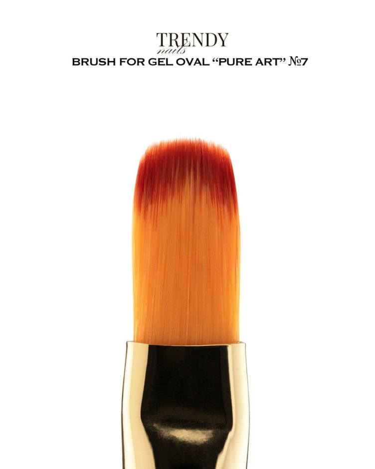 Trendy Nails Pincel &quot;Pure Art&quot; Gel Oval №7 — Photo 3