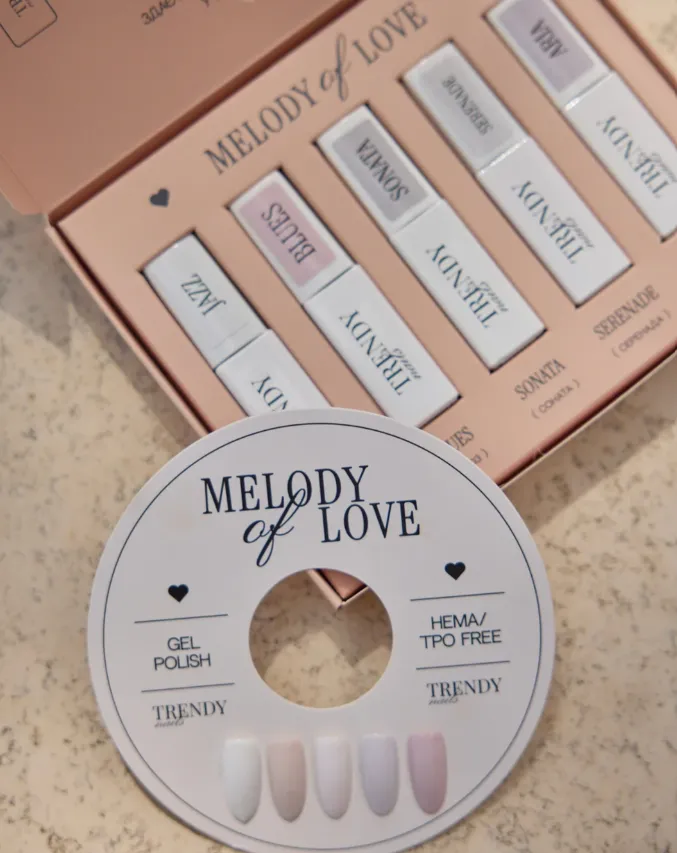 Trendy Nails Coleccion de 5 esmaltes "Melody" — Photo 2