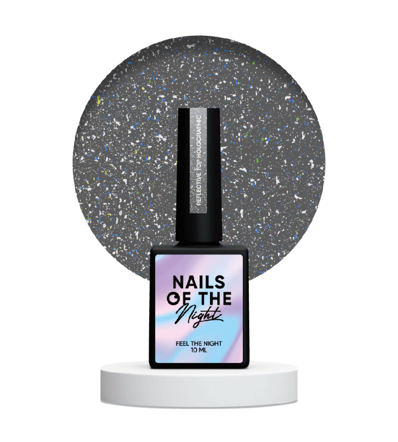 NAILSOFTHENIGHT Reflective Top Holographic, 10ml — Photo 4