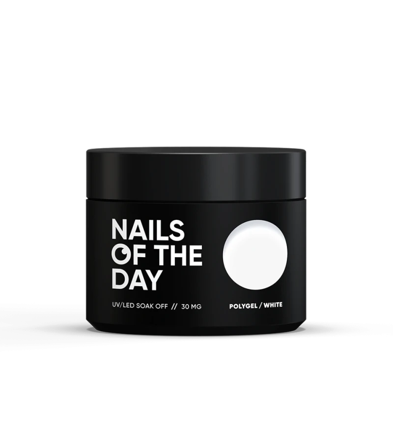 NAILSOFTHEDAY Polygel White, 30g — Photo 4