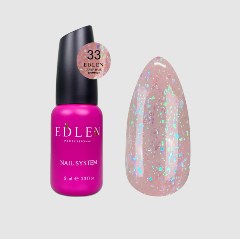 Edlen Cover Base 33 Shimmer, 9ml — Photo 2