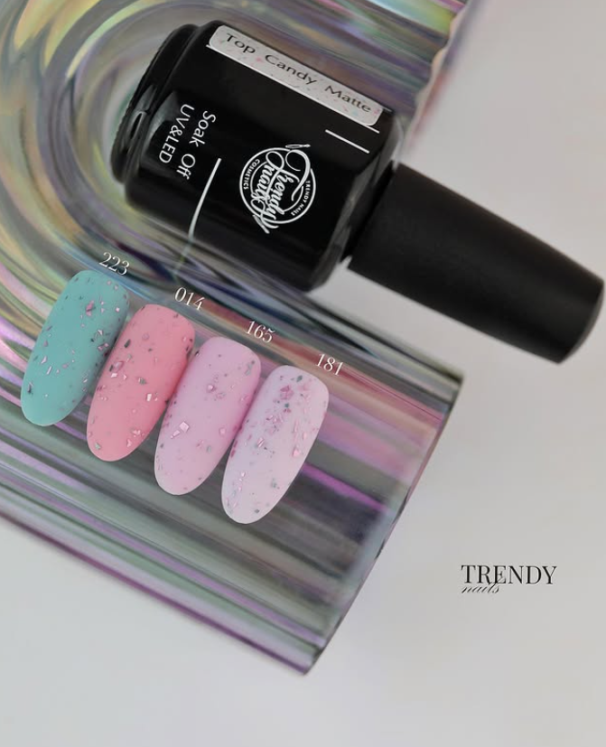 Trendy Nails Candy Top Matte, 8ml — Photo 2