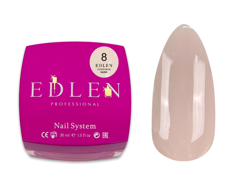 Edlen Cover Base 08 Nude, 30ml — Photo 2