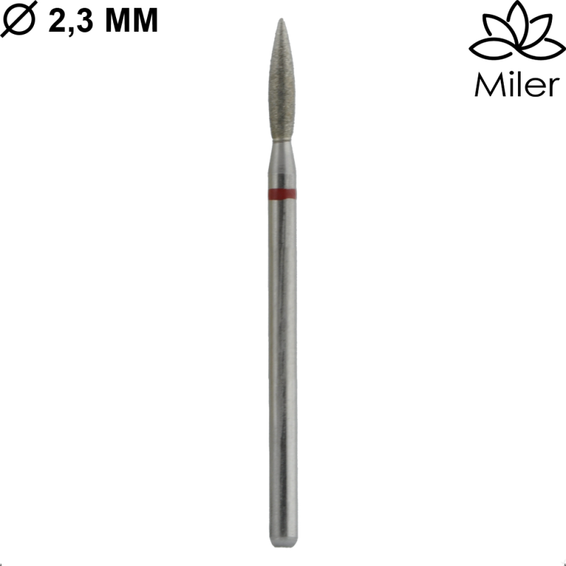 Miler, kit de 5 fresas diamantes, M862f023, rojo — Photo 2