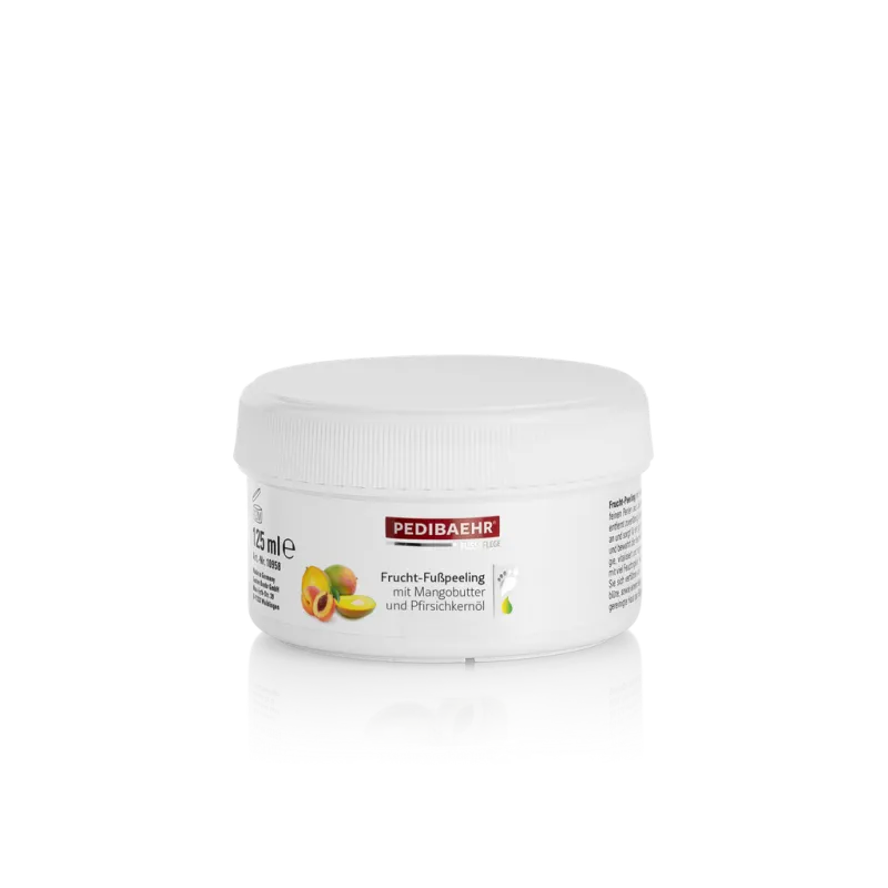 BAEHR Exfoliante afrutado para pies con aceite de mango y melocotón, 125ml (FRUCHT- FUSSPEELING) — Photo 2