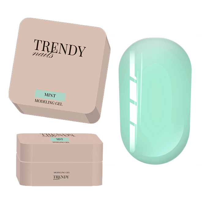 Trendy Nails Modeling Gel Mint, 30ml — Photo 2