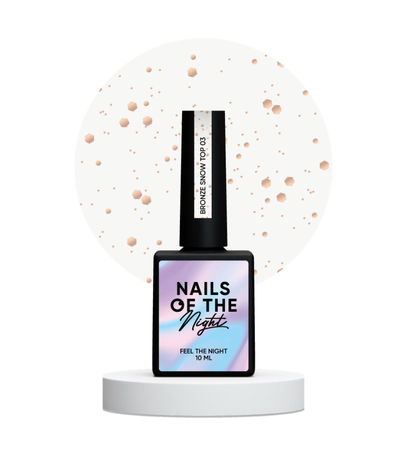 NAILSOFTHENIGHT Bronze Snow Top, 03, 10ml — Photo 3