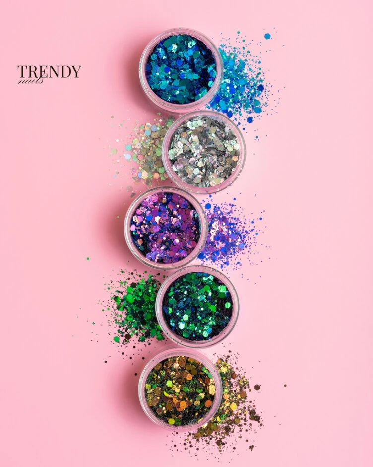 Trendy Nails Purpurina Seca Carnival 01 — Photo 3
