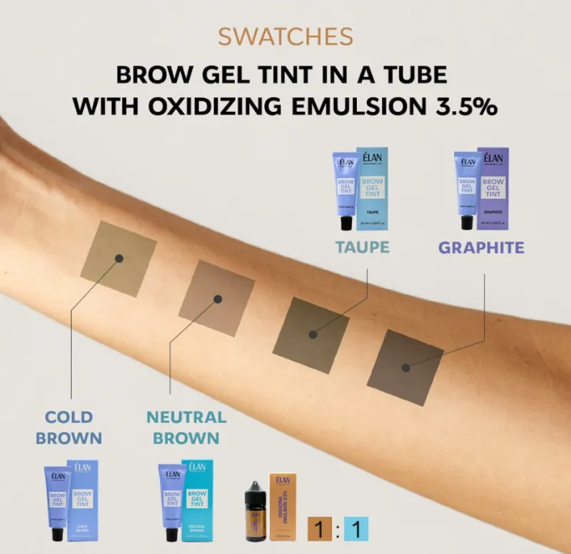 ELAN Brow Gel Tint Neutral Brown, 20ml — Photo 3