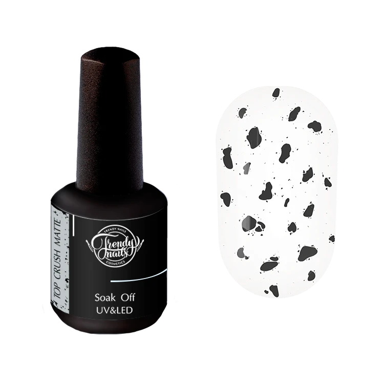 Trendy Nails Crush Top Matte, 15ml — Photo 2