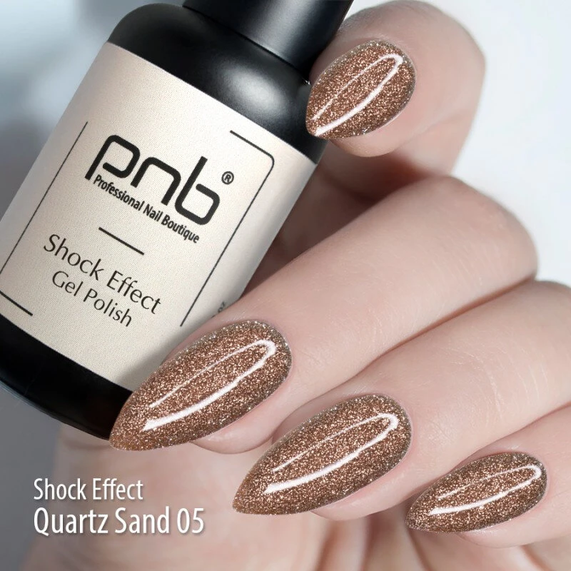 Esmalte Semipermanente Shock Effect Quartz Sand 005, 8ml — Photo 3