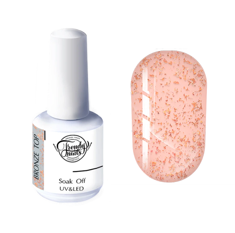 Trendy Nails Bronze Top, 15ml — Photo 2