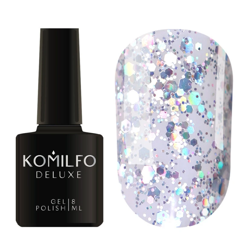 Esmalte Semipermanente Komilfo DeLuxe Series Glitter G003, 8ml — Photo 2