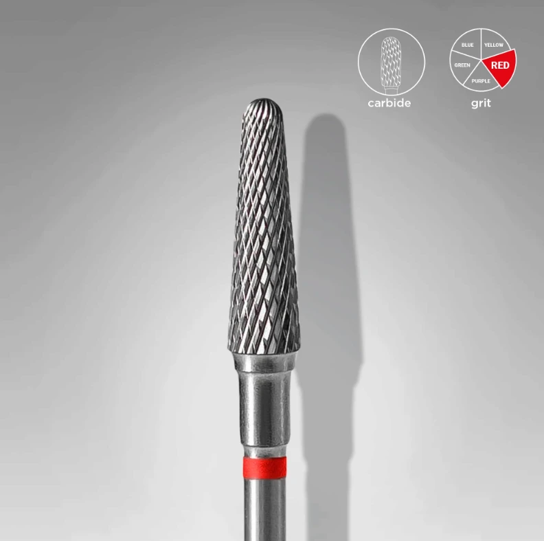 Puntas De Carburo, Staleks «Frustum» 4mm rojo, FT70R040/13 — Photo 2