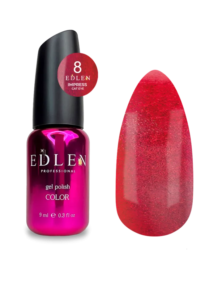 Edlen Esmalte Semipermanente Impress Cat Eye 08, 9ml — Photo 2