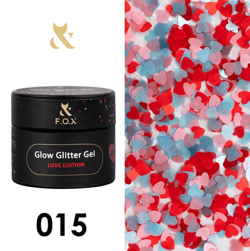 F.O.X Glow Glitter Gel 15, 5ml — Photo 2