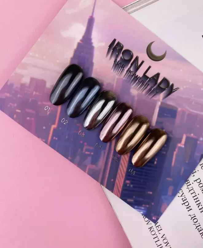 Luna Iron Lady Nail Powder Set (6pcs) — Photo 4
