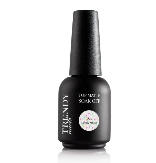 Trendy Nails Candy Top Matte, 15ml — Photo 2
