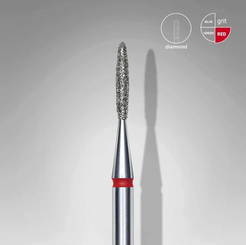 Punta Diamante Staleks FA10R014/8 «Flama» 1.4 mm rojo, — Photo 2