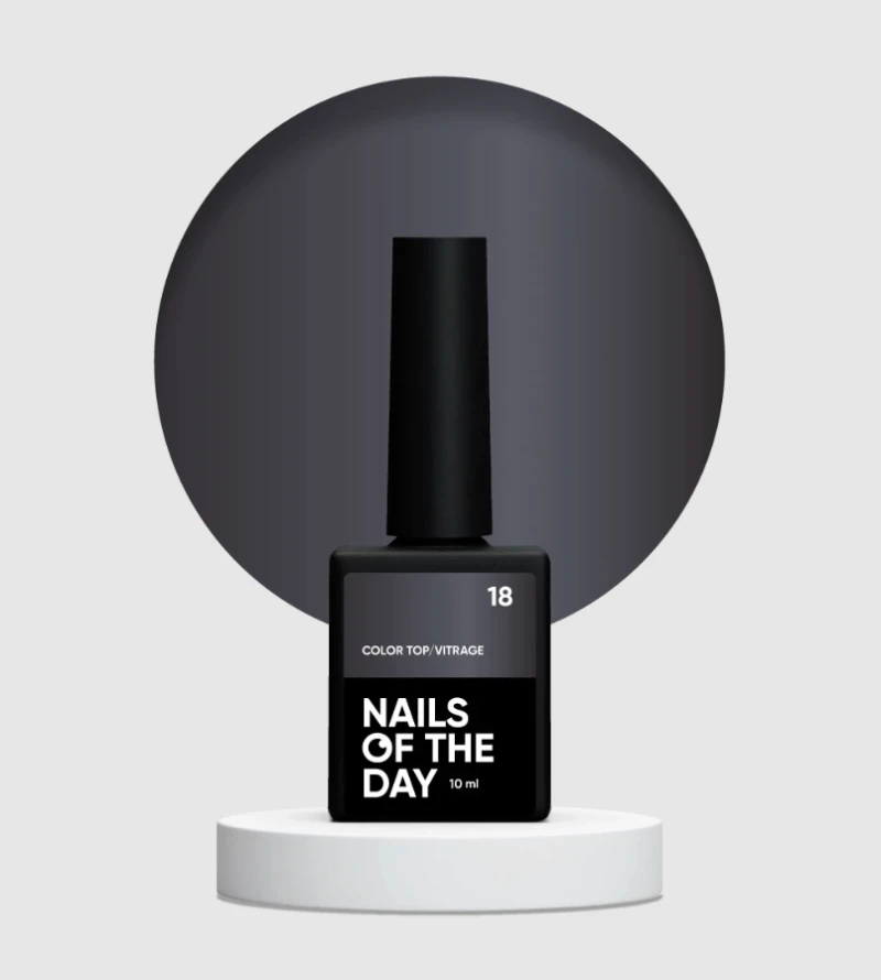 NAILSOFTHEDAY Color Top 18 Vitrage, 10ml — Photo 2