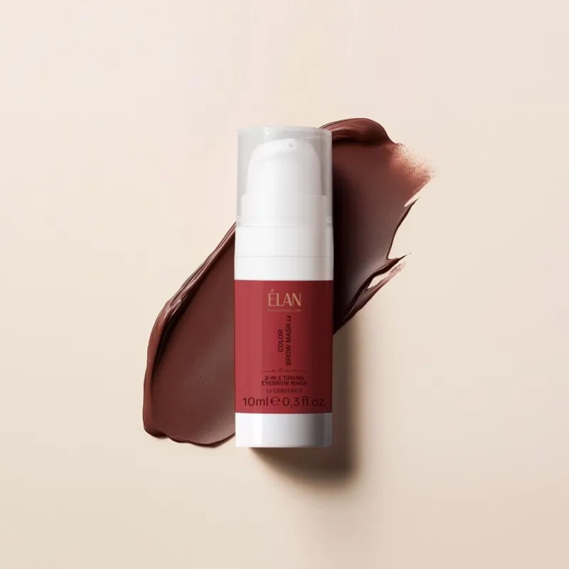ELAN COLOR BROW MASK 2.0: 2-in-1 Toning Eyebrow Mask, 13 chestnut — Photo 2