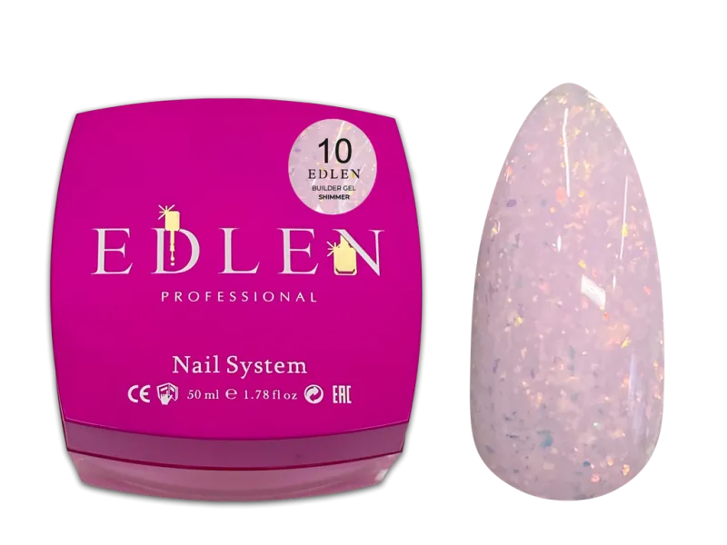 Edlen Builder Gel 10 Shimmer, 15ml — Photo 2