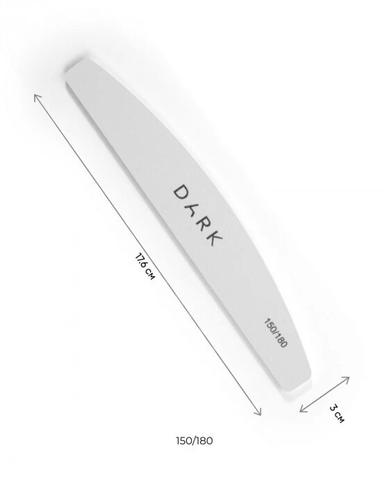 Dark by Rior Limas Desechables en base de espuma Medialuna 150/180grit, blanco(25uds) — Photo 2