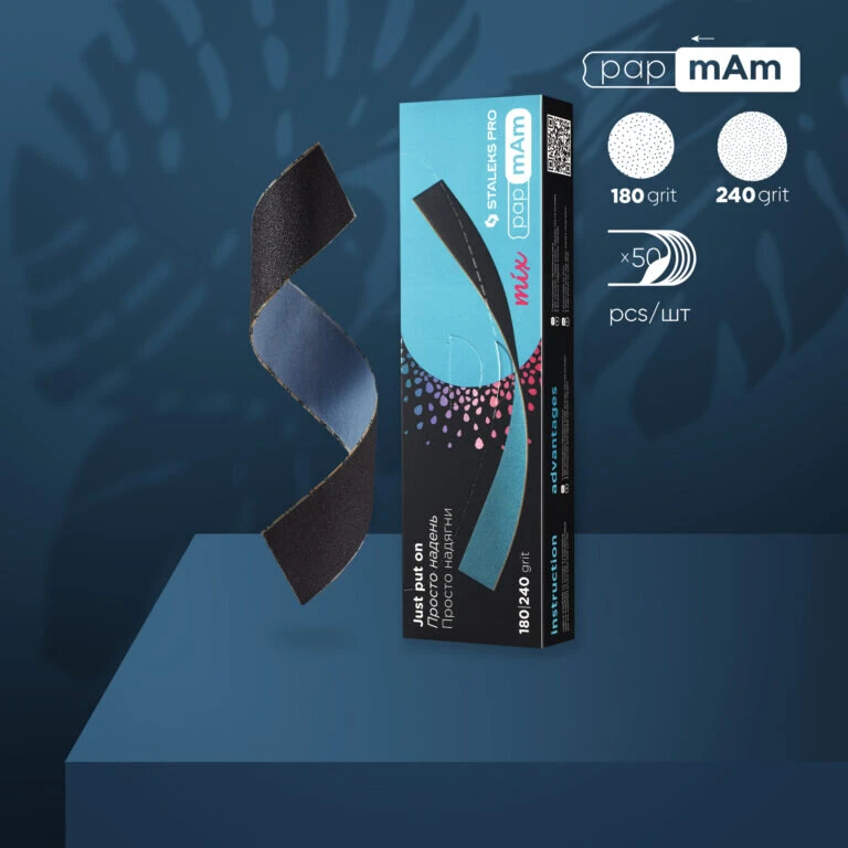 Staleks Limas desechables Doble Cara PapMam Mix 180/240 grit (50pcs) — Photo 2