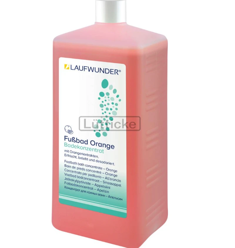 Laufwunde Liquido para baño de pies Naranja, 1000ml — Photo 2