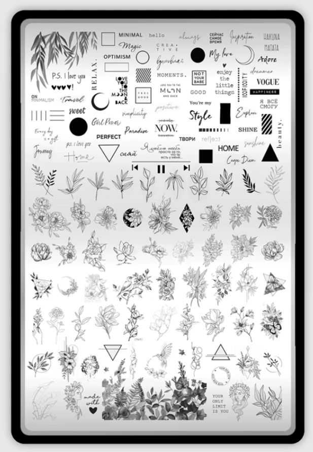 Placa para Estampar TakiDa by Nikitina, con Demo hoja — Photo 3