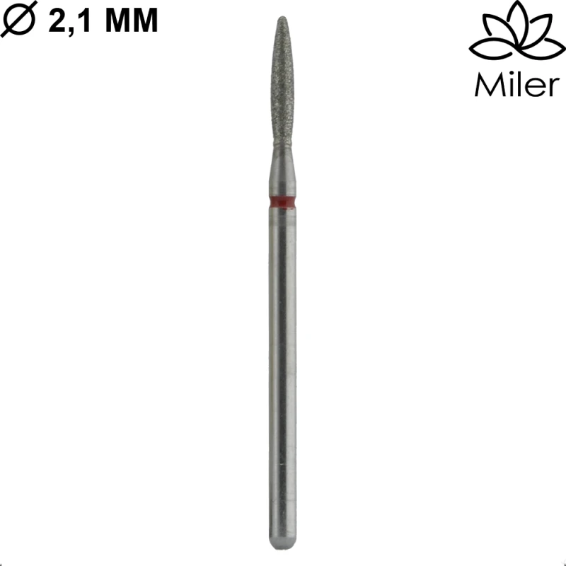 Miler, kit de 5 fresas diamantes,M863f021, rojo — Photo 2