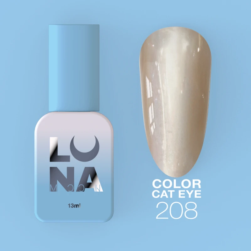 Esmalte semipermanente LunaMoon 208 Cat Eye, 13ml — Photo 2