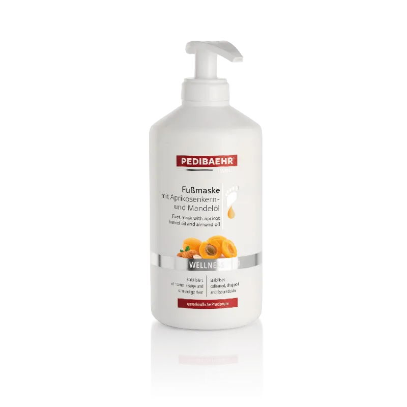 Mascarilla para pies con aceite de hueso de albaricoque y aceite de almendra, 500ml (FUSSMASKE MIT APRIKOSENKERN-UND MANDELÖL) — Photo 2