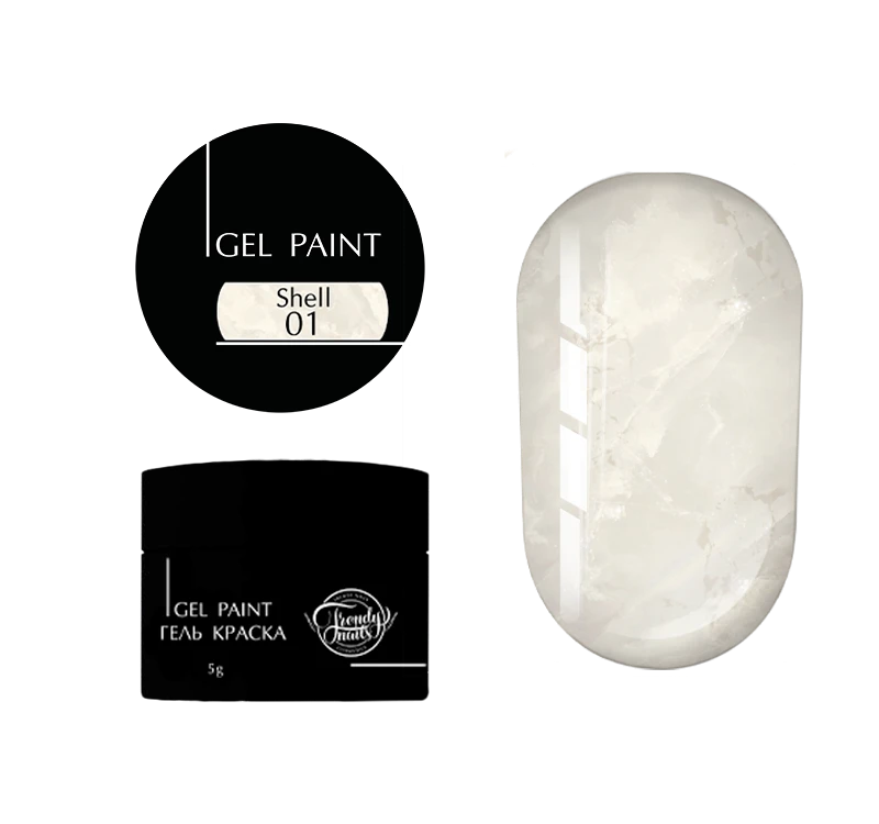 Trendy Nails Gel Paint Shell 01, 5g — Photo 2