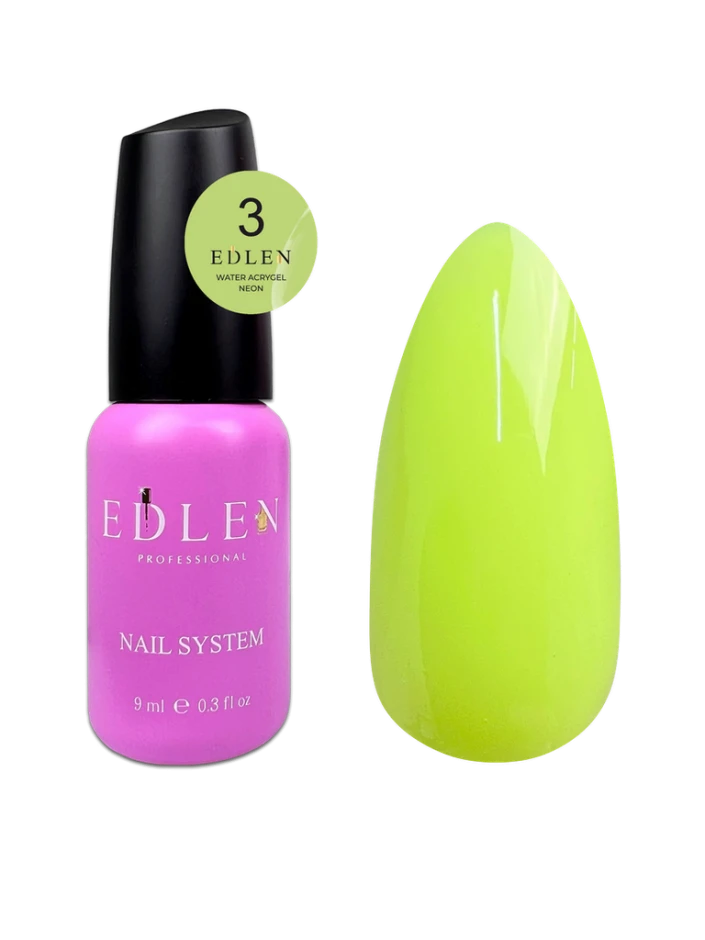Edlen Water Acrygel Neon 03, 9ml — Photo 2
