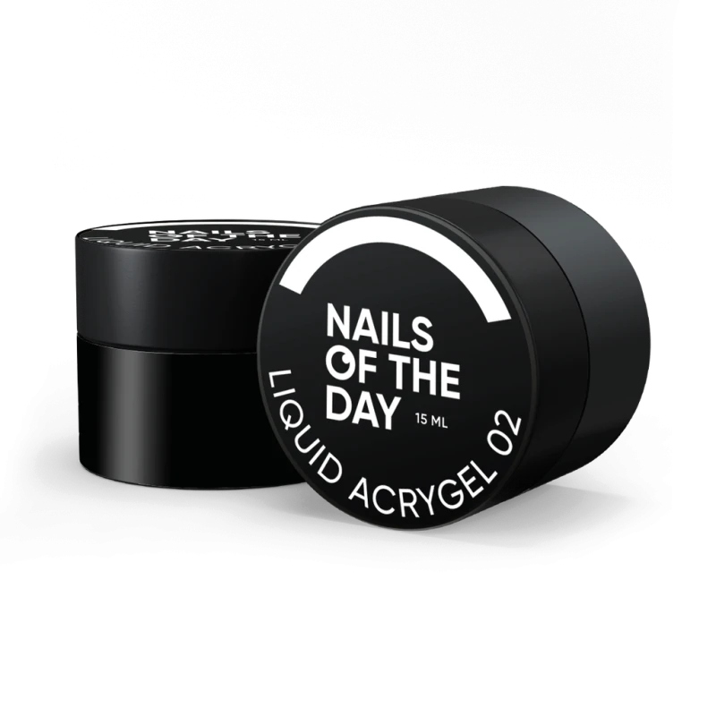 NAILSOFTHEDAY Liquid Acrygel, 02 (milk intenso), 15ml — Photo 4