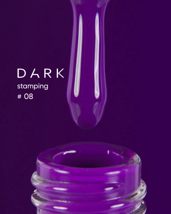 Dark by Rior Esmalte para Estampar 08 Morado oscuro, 8ml — Photo 2