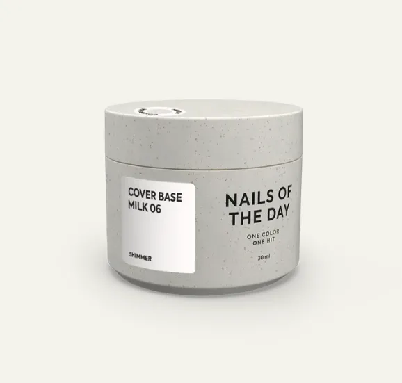 NAILSOFTHEDAY Cover base milk 06 Shimmer, 30 ml — Photo 2