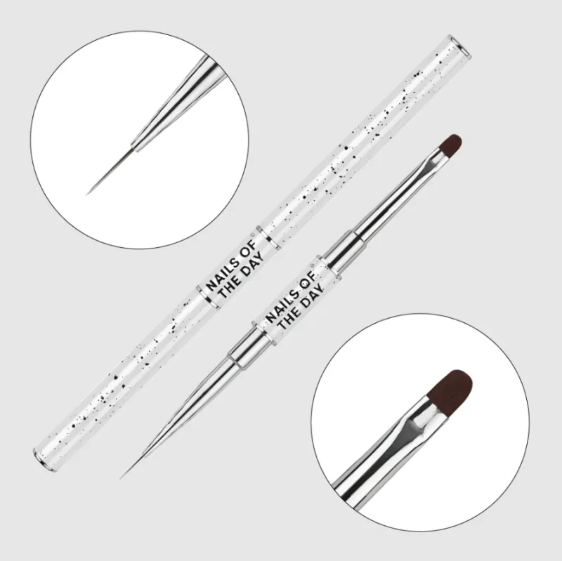 NAILSOFTHEDAY Professional Brush 2 in 1 Liner + Oval — Photo 2
