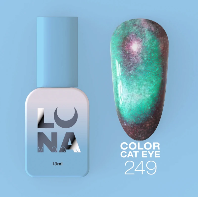 Esmalte semipermanente LunaMoon 249, 13ml Cat Eye — Photo 2