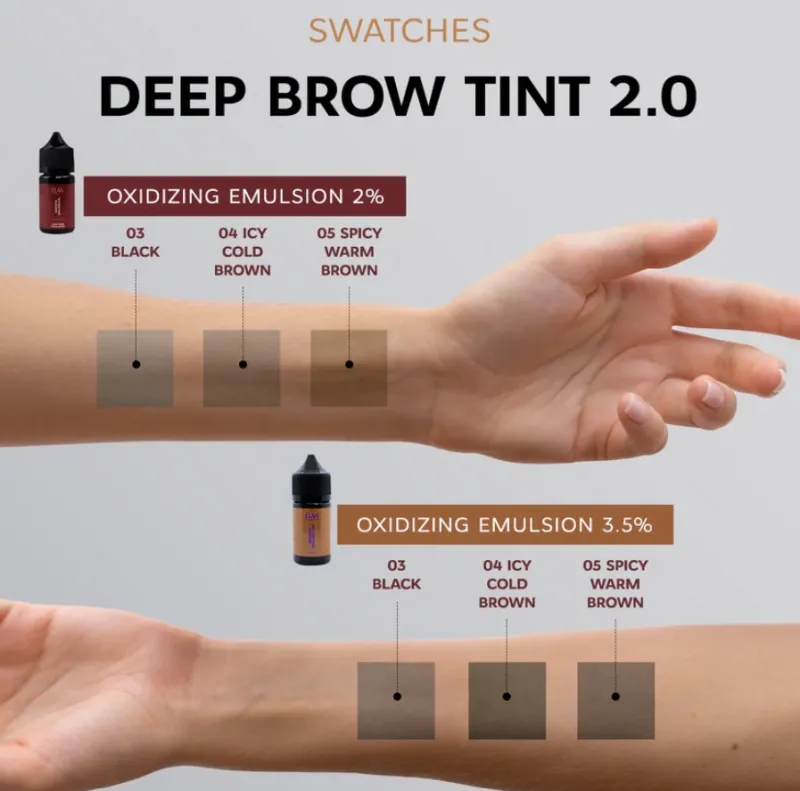 ELAN Deep Brow Tint 2.0 Spicy warm brown 05, 10ml — Photo 4